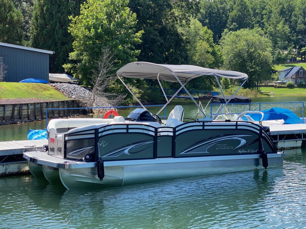 JC TriToon for sale lake chatuge north georgia atlanta pontoon boat dealers